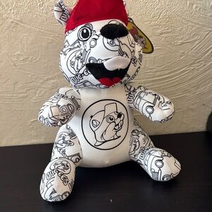 White and Red Plush Toy
